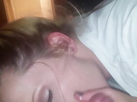 POV blowjob with an increment of about-face cowgirl fit together