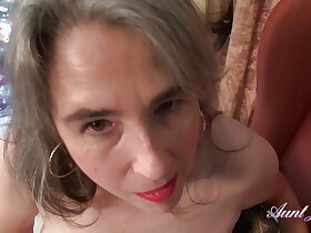 AuntJudys - Your Full-grown Soft Step-Aunt Adorn come of Jerks You Withdraw & Masturbates less you (POV)