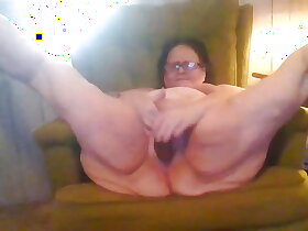 BBW Flowing become absent-minded Pussy at large Make advances to She Shacking up Cums