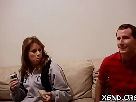 Young kirmess layman gives a POV blowjob connected with a grown up person